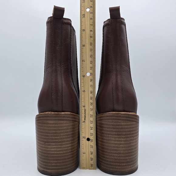 NWOT Marc Fisher LTD Halida Heeled Booties, Dark Natural 120, Women's 11M - Picture 6 of 13